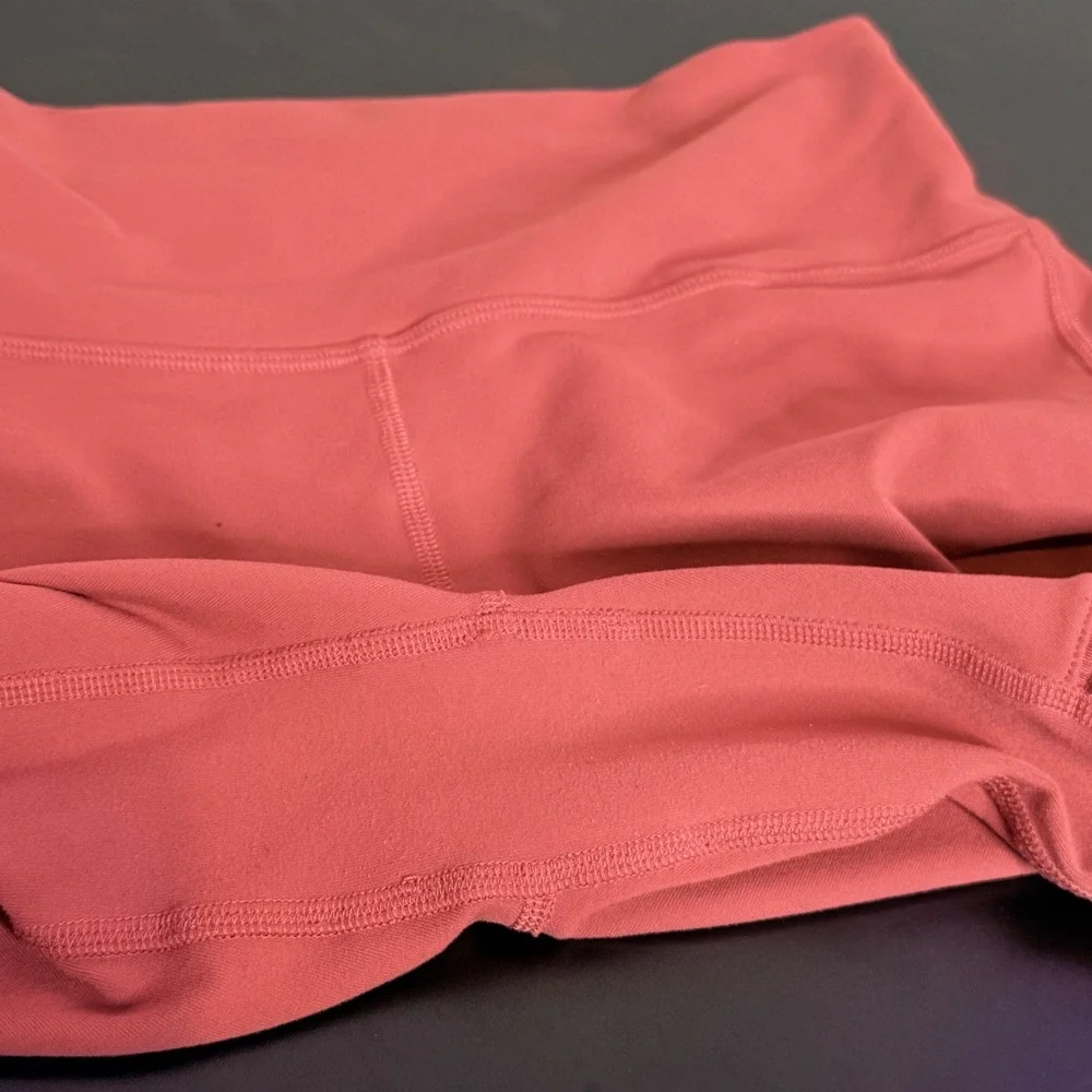 Alo Yoga High Waist Moto Leggings Women Size L Ribbed‎ Mesh Activewear Pants
